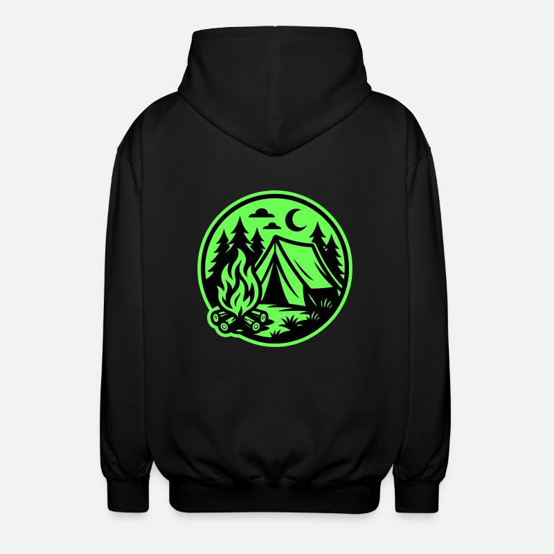 Tente de camping Nature - Veste à capuche unisexe - noir
