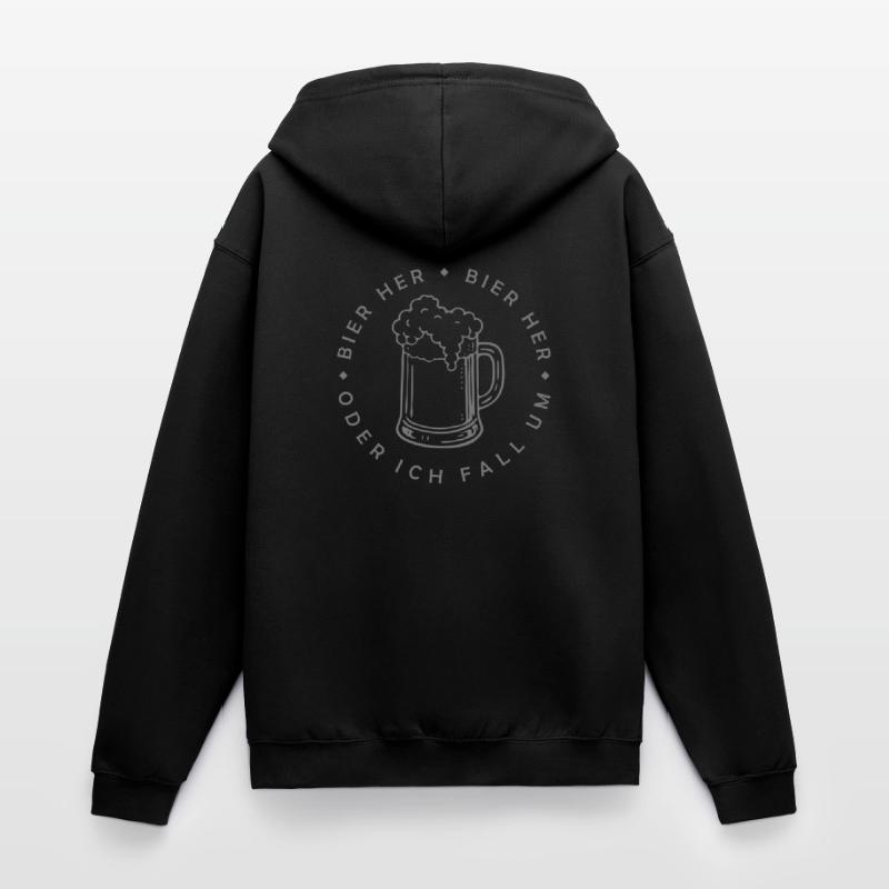 Bees here - Oder ich fall um! Unisex Hooded Jacket