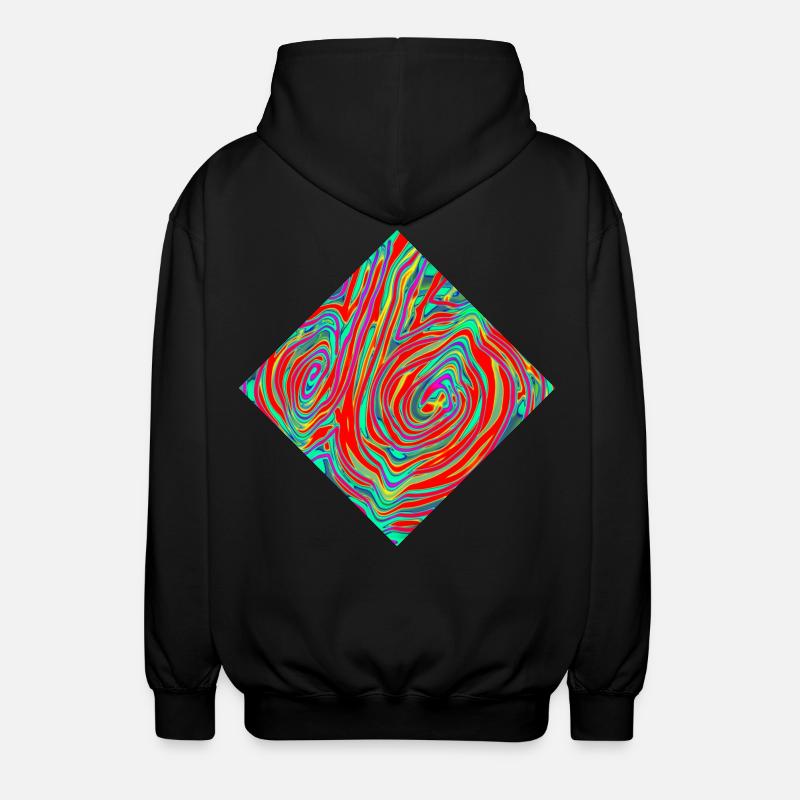 Double Wvertlspiral - Veste à capuche unisexe - noir
