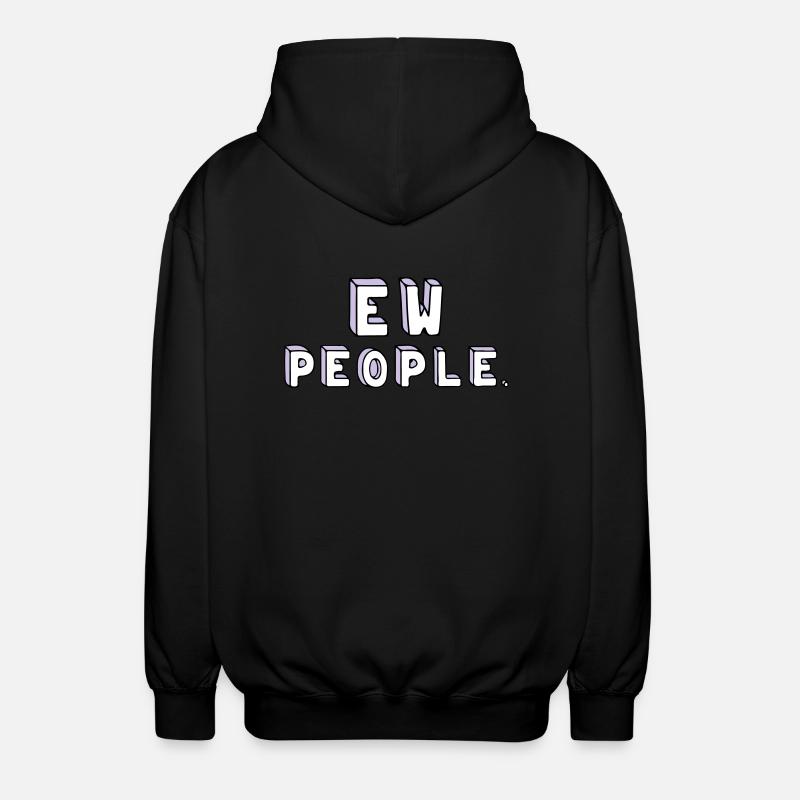 Les gens sont stupides. - Veste à capuche unisexe - noir