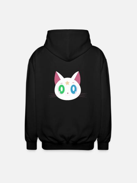 Funny cat - Unisex Hooded Jacket - black