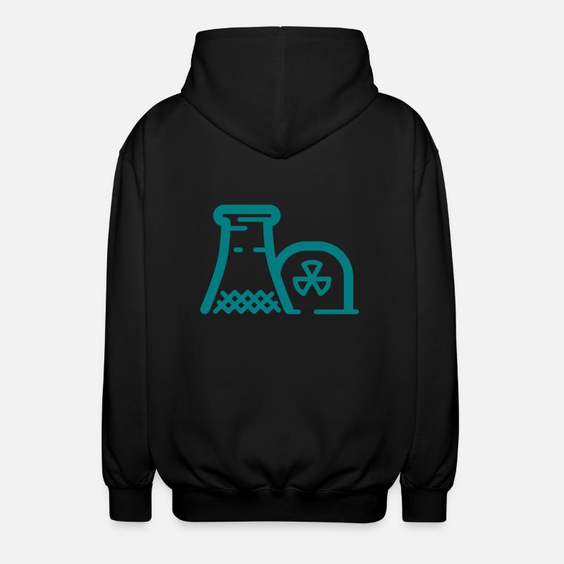 centrale nucléaire - Veste à capuche unisexe - noir