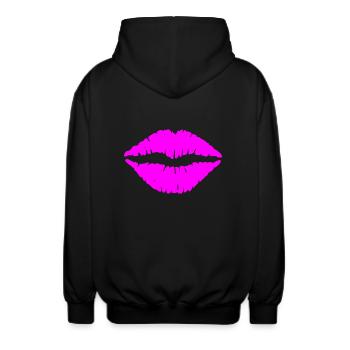 lips 46339 - Unisex Kapuzenjacke - Schwarz - Hinten - AI Model Male 185 light (185cm)