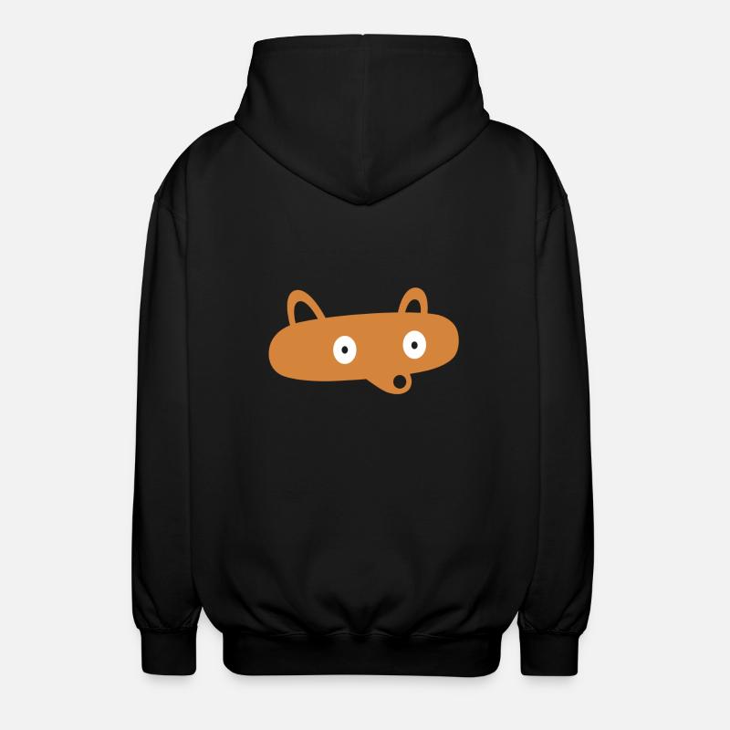 fox - Unisex Hooded Jacket - black