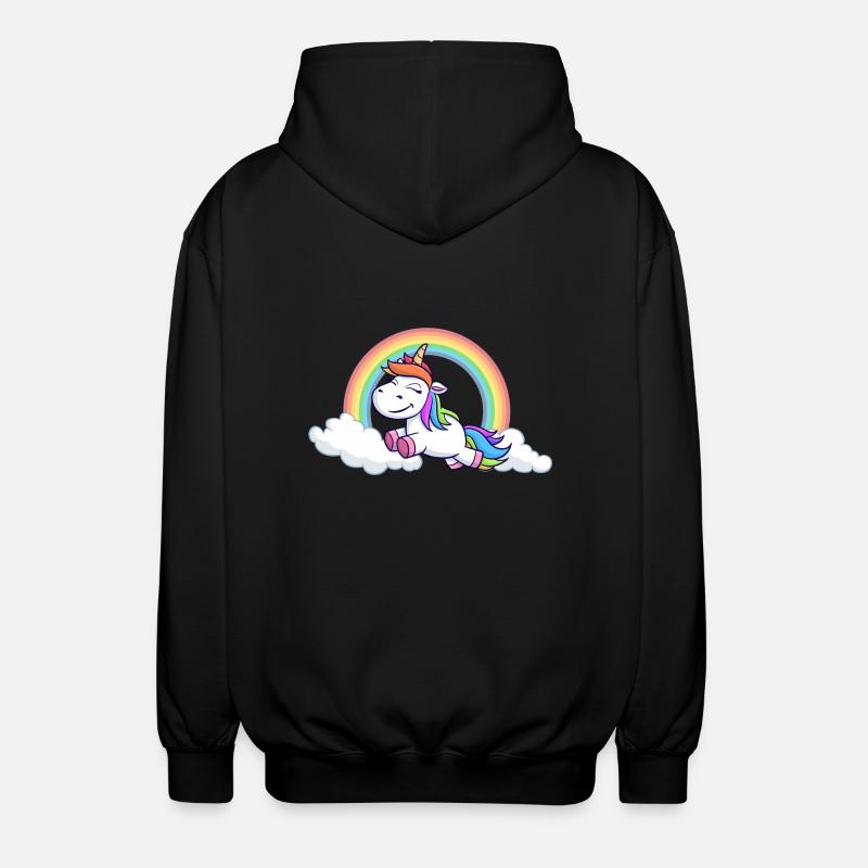 licorne - Veste à capuche unisexe - noir