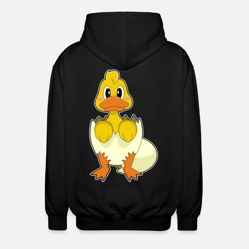 Coquille d’œuf de canard - Veste à capuche unisexe - noir