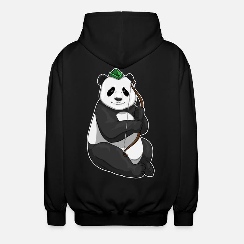 Arc Panda Archer - Veste à capuche unisexe - noir