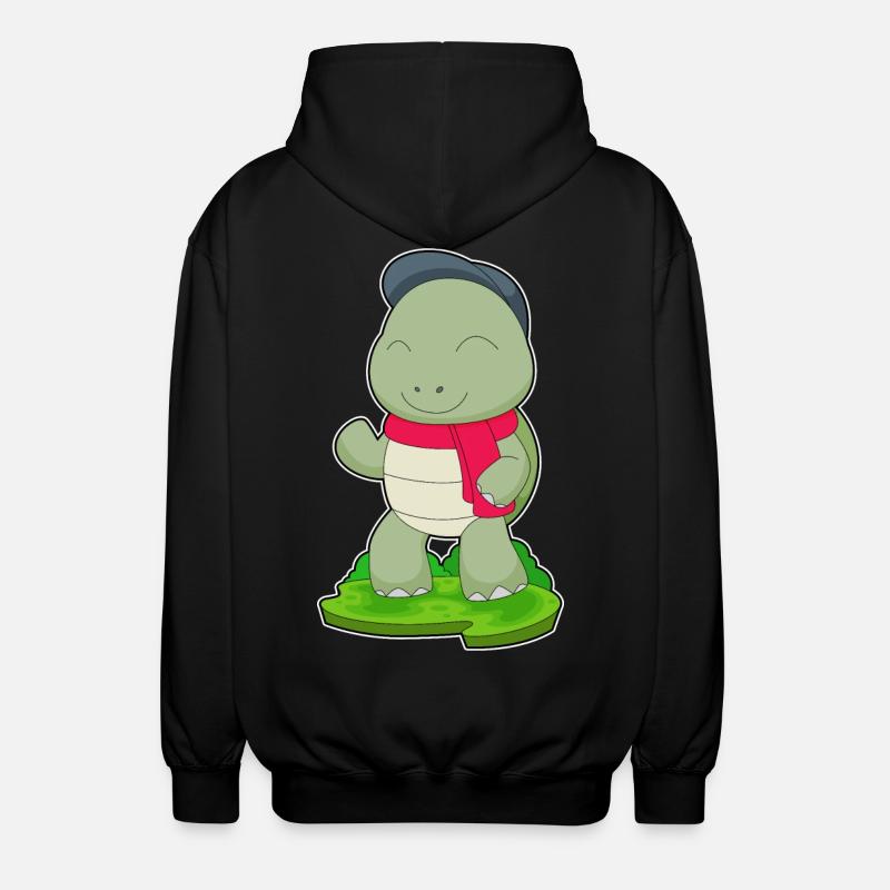 Écharpe Tortue - Veste à capuche unisexe - noir