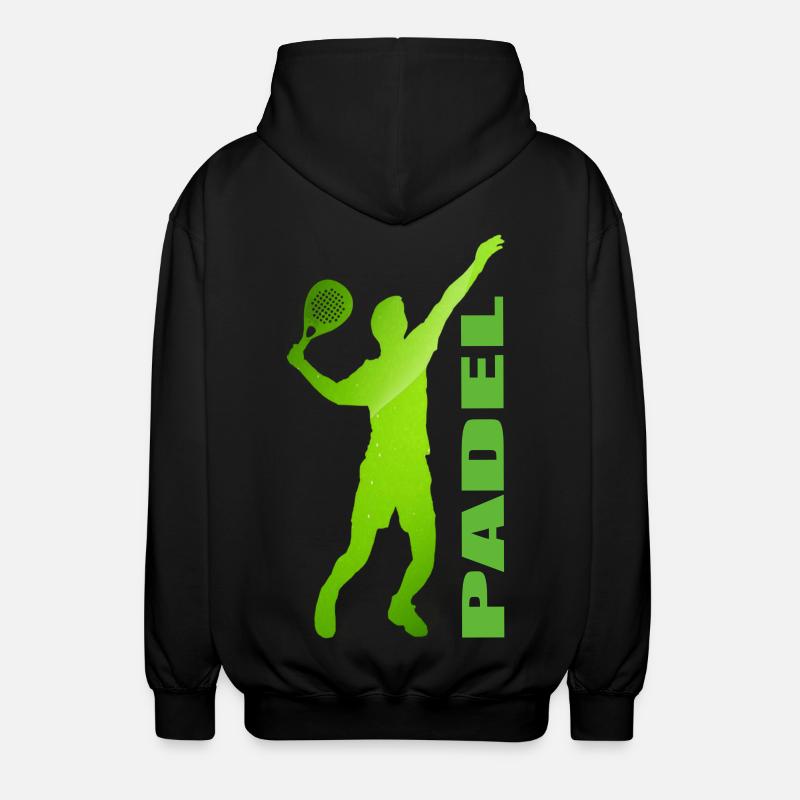 Padel - Unisex Kapuzenjacke - Schwarz