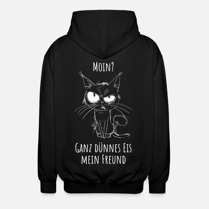 Moin ? Glace très mince mon ami - Veste à capuche unisexe - noir