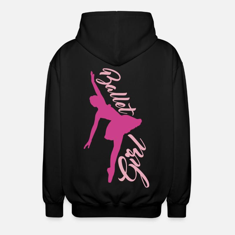 Balletttänzerin Mädchen - Unisex Kapuzenjacke - Schwarz