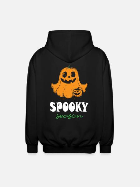 Spooky Season Halloween - Unisex Hooded Jacket - black
