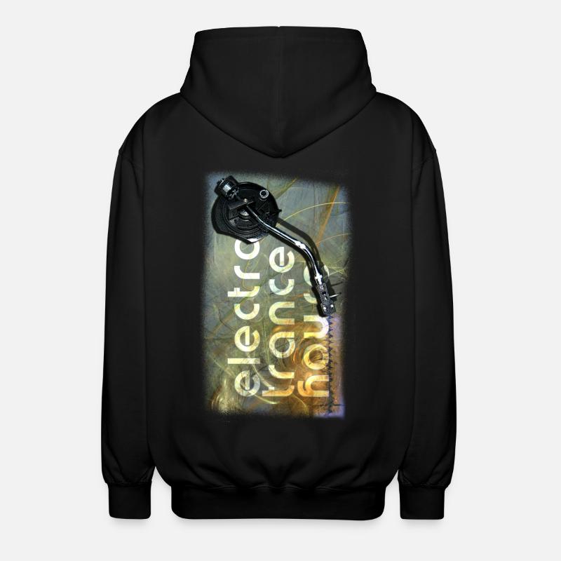 maison electro trance - Veste à capuche unisexe - noir