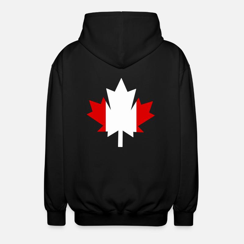 Canada Canada Maple Leaf - Unisex Hooded Jacket - black