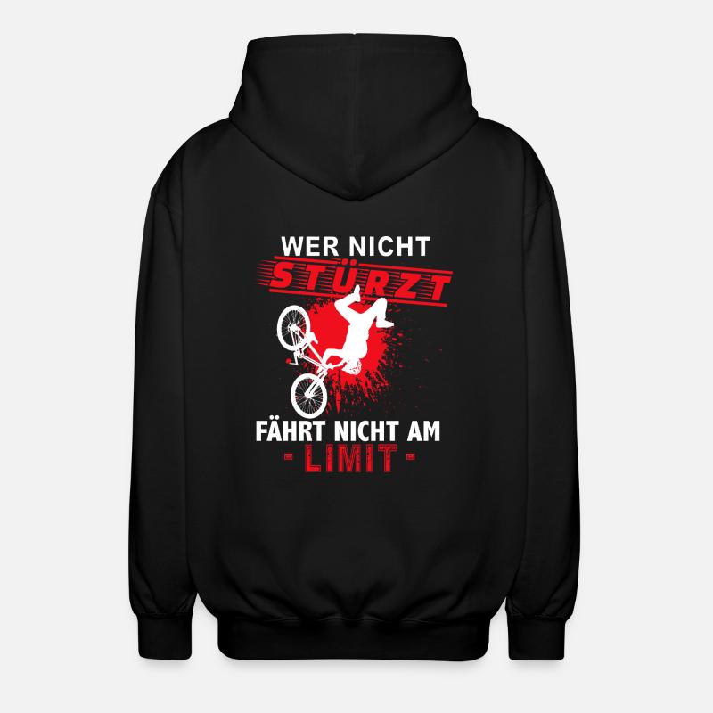 VTT descente VTT - Veste à capuche unisexe - noir