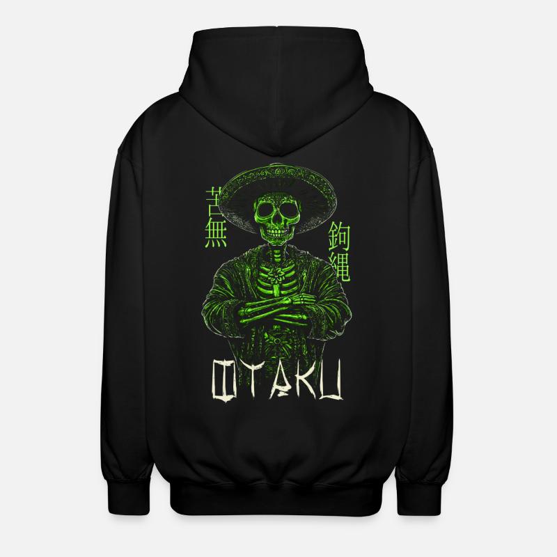 Anime otaku - Unisex Hooded Jacket - black