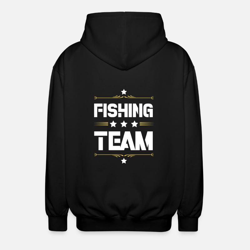 Fishing Team - Unisex Hooded Jacket - black