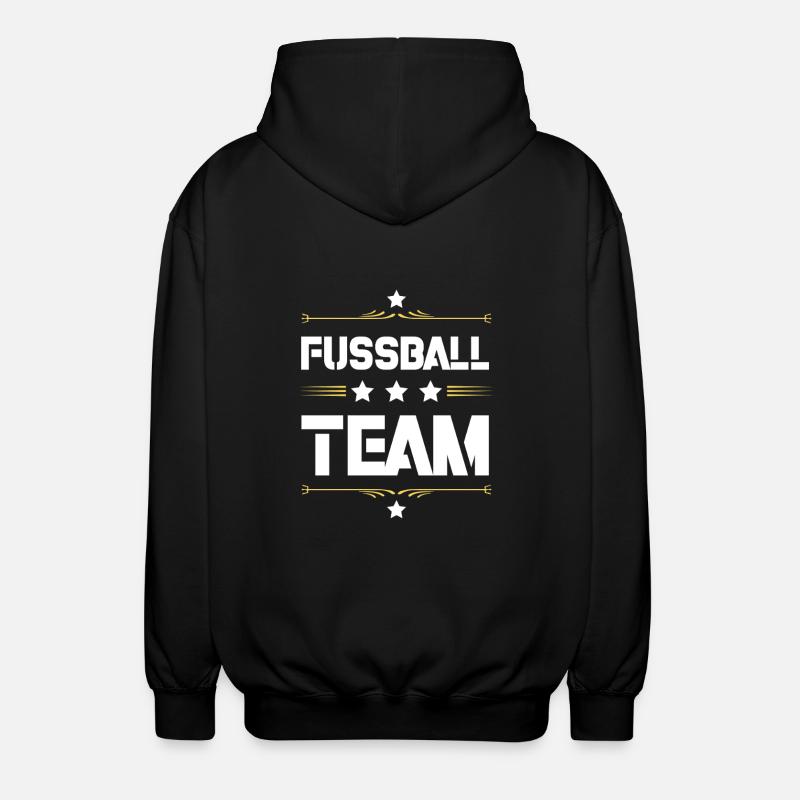 Fussball Team - Unisex Kapuzenjacke - Schwarz