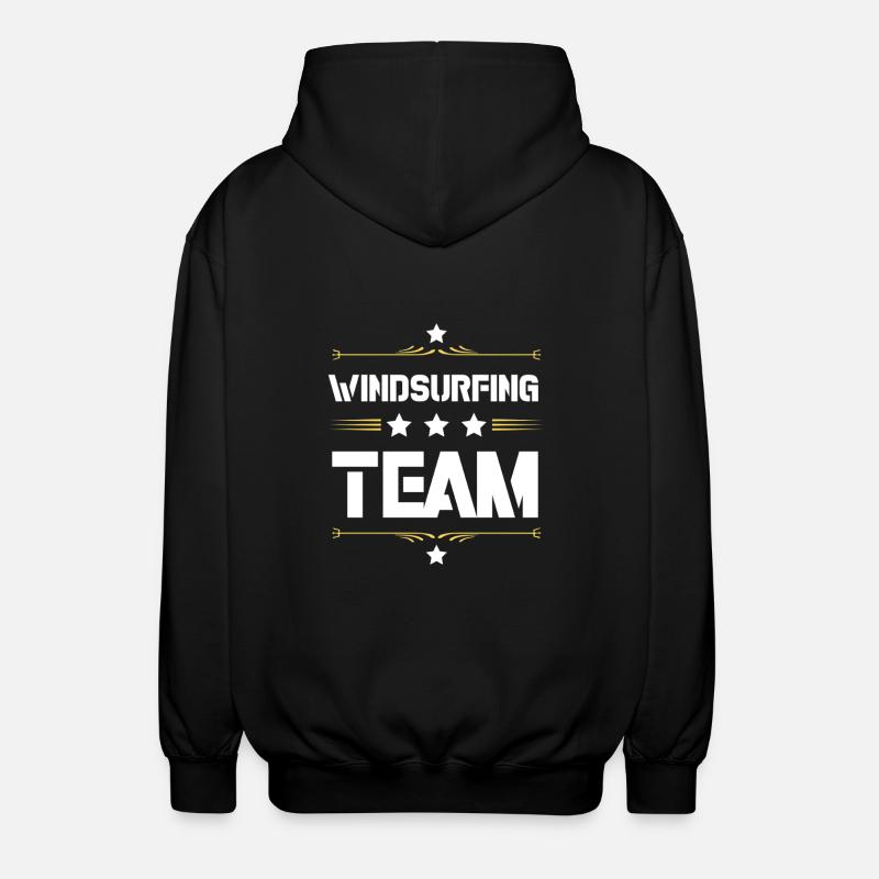 Windsurfing Team - Unisex Hooded Jacket - black