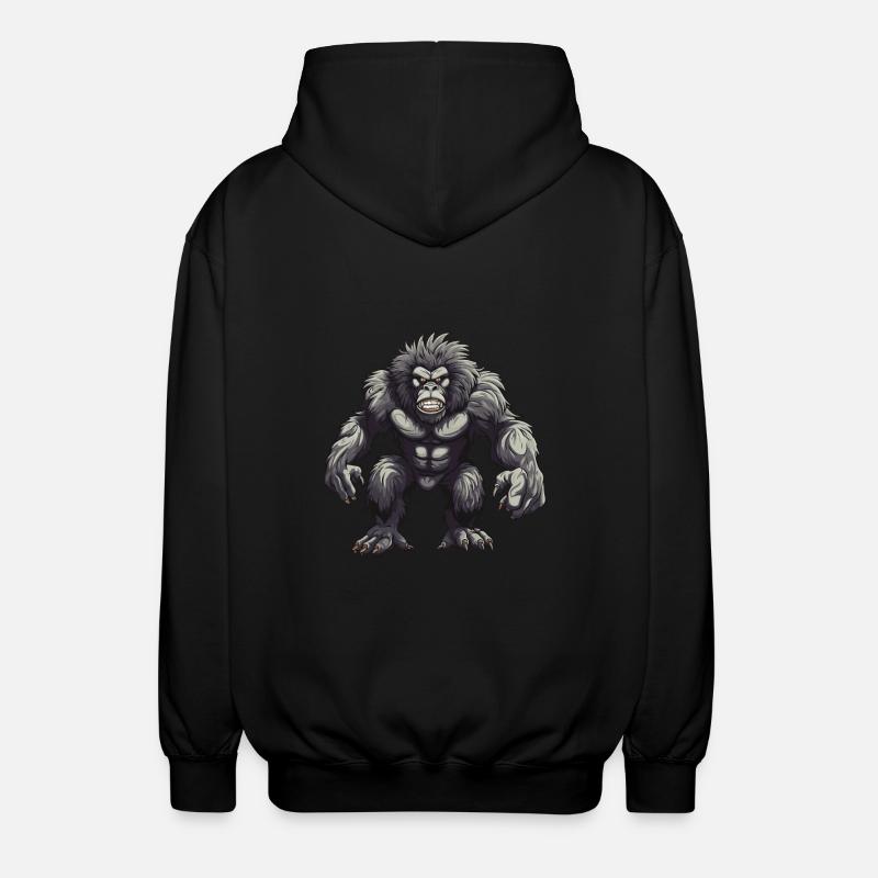Animal gorille - Veste à capuche unisexe - noir