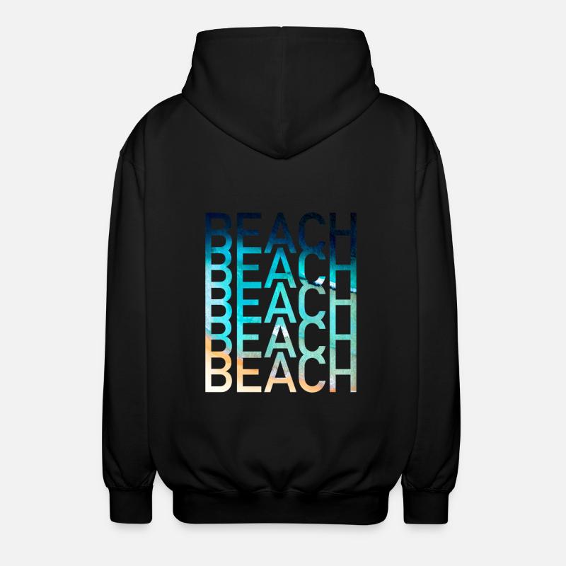 Beach Sommer - Unisex Kapuzenjacke - Schwarz