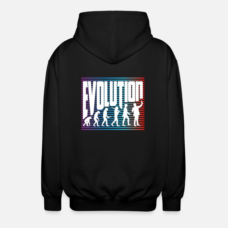 evolution - Unisex Hooded Jacket - black