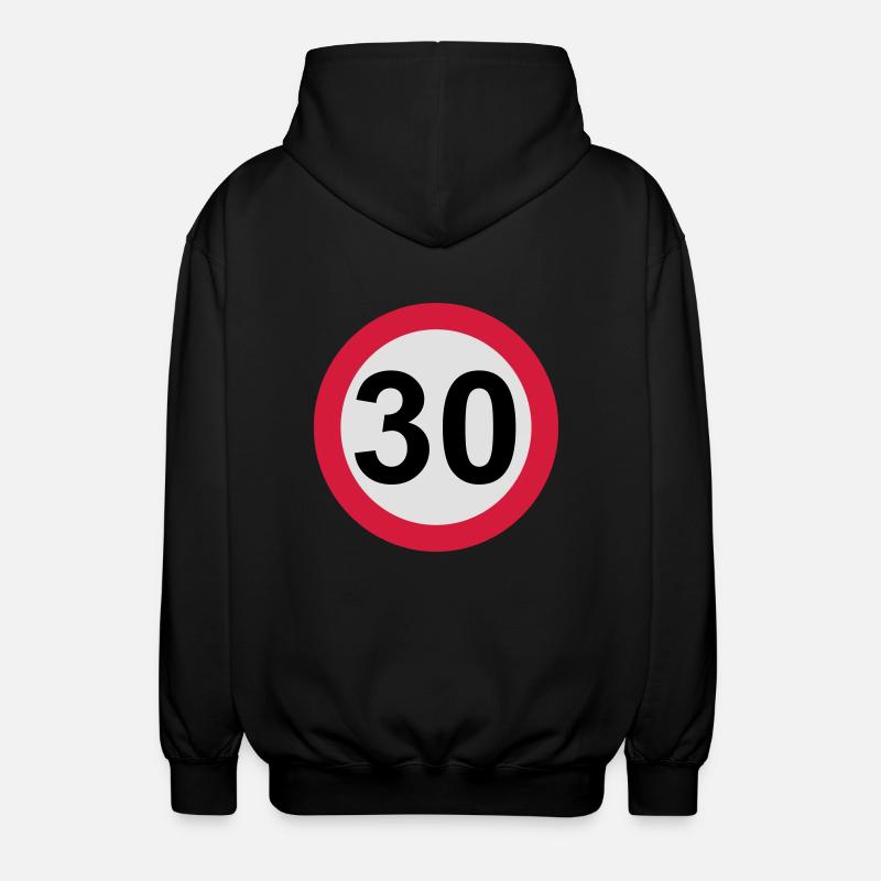 30 - Unisex Kapuzenjacke - Schwarz