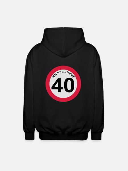 40 - Veste à capuche unisexe - noir