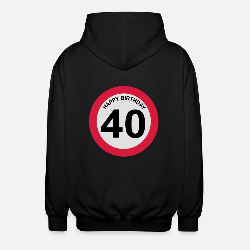 40 - Unisex Kapuzenjacke - Schwarz