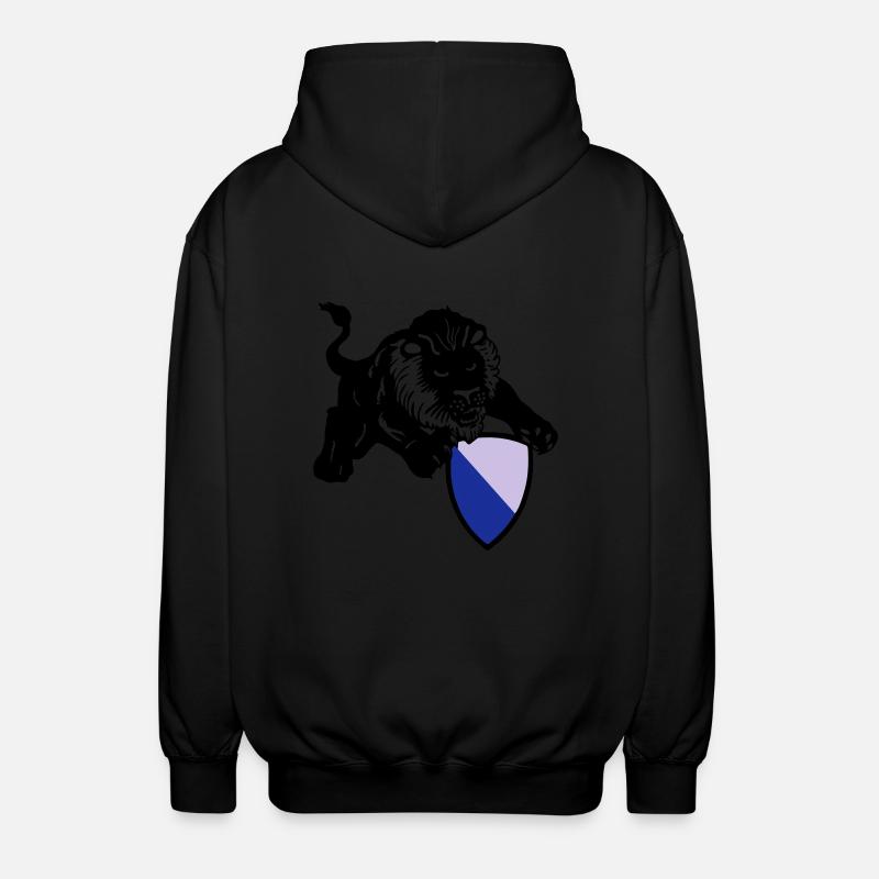 zürich löwe - Unisex Kapuzenjacke - Schwarz