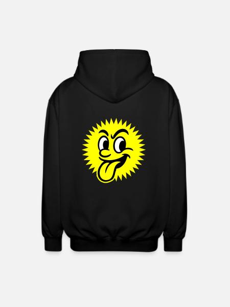 Sun Summer Face - Unisex Hooded Jacket - black