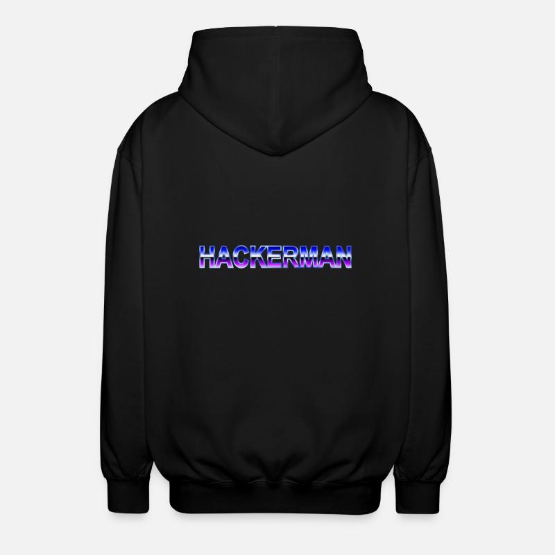 Hackerman - Unisex Hooded Jacket - black