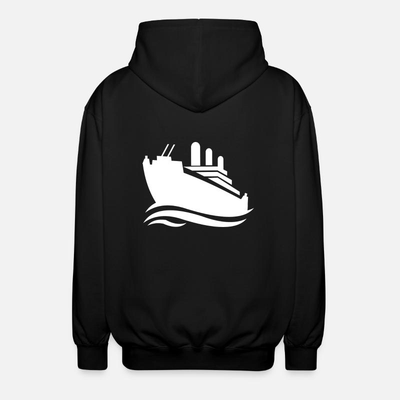 Bateau de croisière - Veste à capuche unisexe - noir