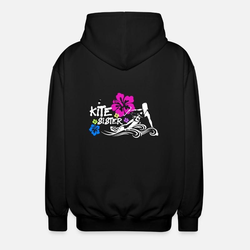 Kitesurf Kitesister - Unisex Hooded Jacket - black