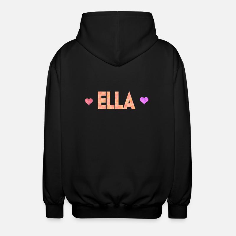 Ella - Unisex Kapuzenjacke - Schwarz