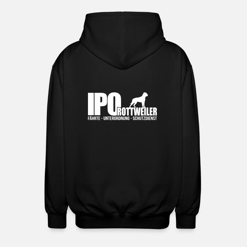 IPO ROTTWEILER - Unisex Kapuzenjacke - Schwarz
