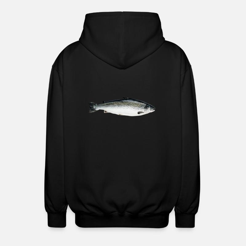saumon - Veste à capuche unisexe - noir
