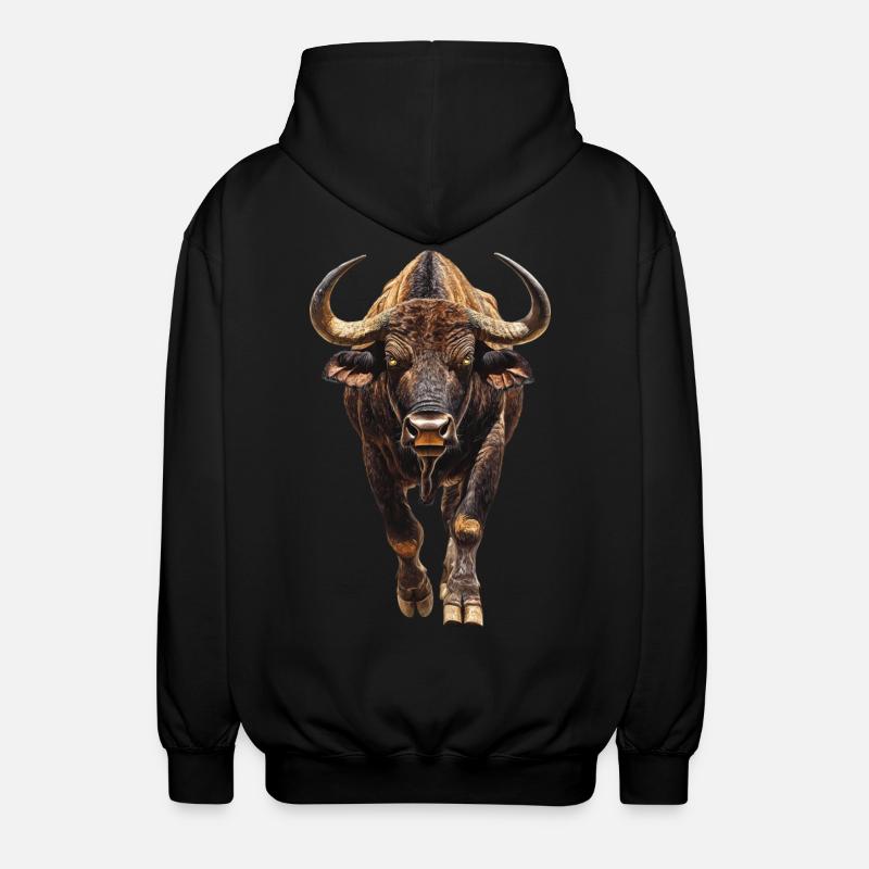 Büffel - Unisex Kapuzenjacke - Schwarz