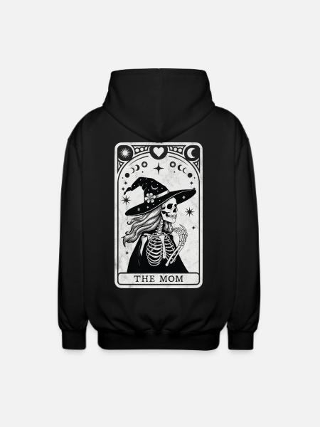 Tarot Mom - Unisex Hooded Jacket - black