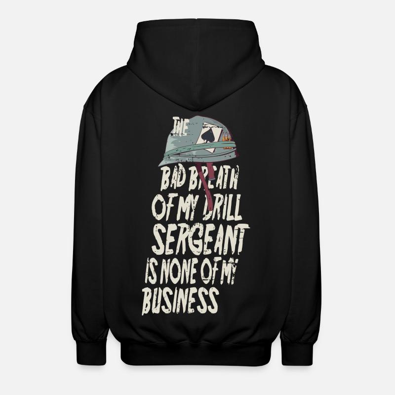 Drill Sergeant Mundgeruch - Unisex Kapuzenjacke - Schwarz