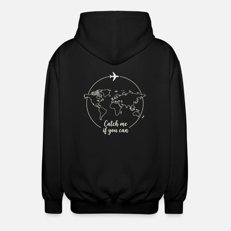 Catch me Travel Design - Veste à capuche unisexe - noir