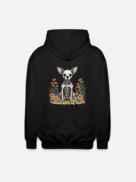 halloween doggo - Unisex Hooded Jacket - black