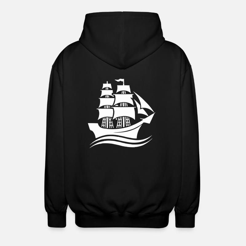 Navire 1 - Veste à capuche unisexe - noir