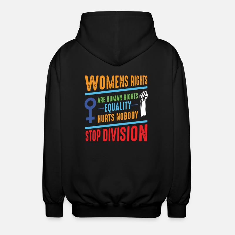 Women's Equality Day - Unisex Hooded Jacket - black
