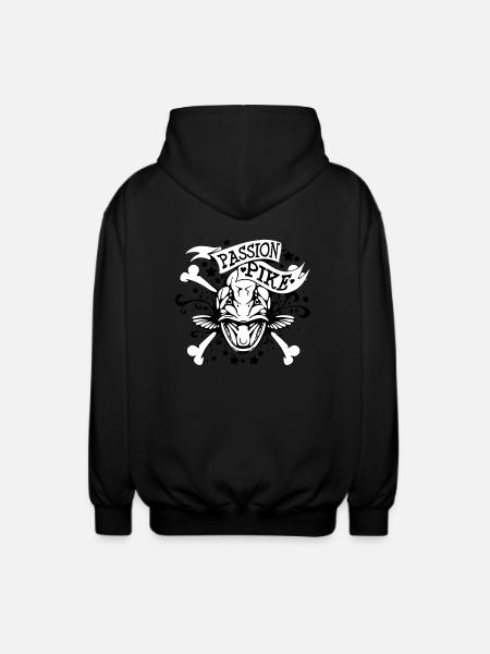 PASSION PIKE - Unisex Hooded Jacket - black