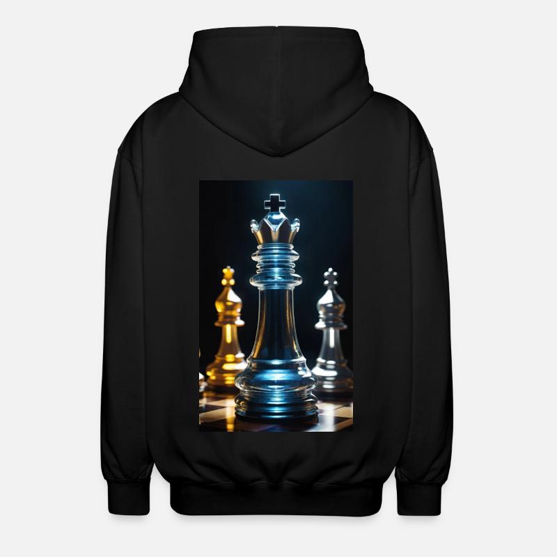 Échecs | Pièce d’échecs | Joueur d’échecs - Veste à capuche unisexe - noir
