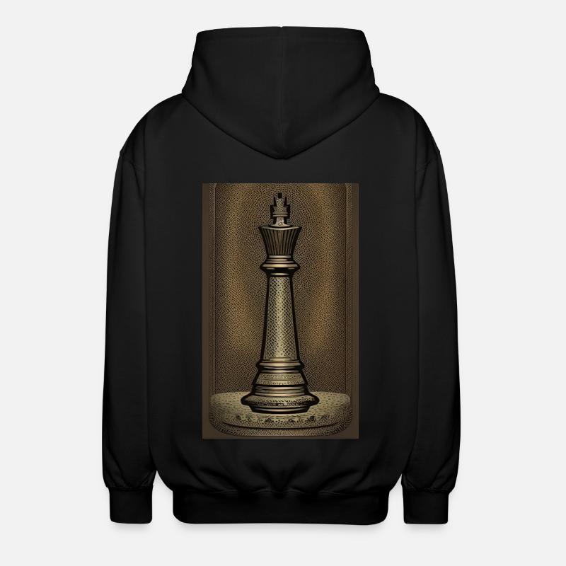 Échecs | Pièce d’échecs | Joueur d’échecs - Veste à capuche unisexe - noir