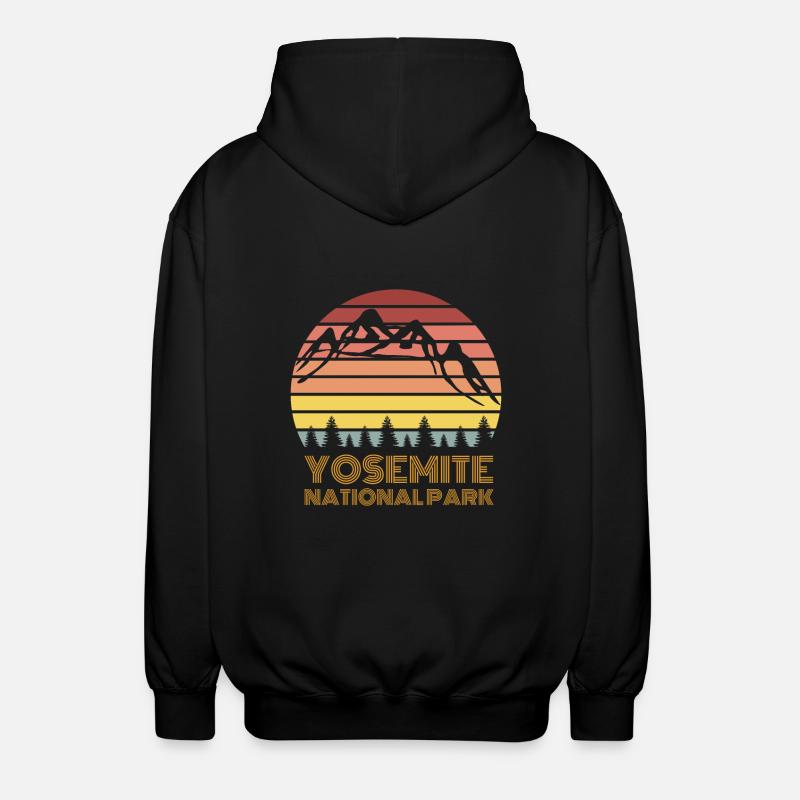 Parc national de Yosemite - Veste à capuche unisexe - noir