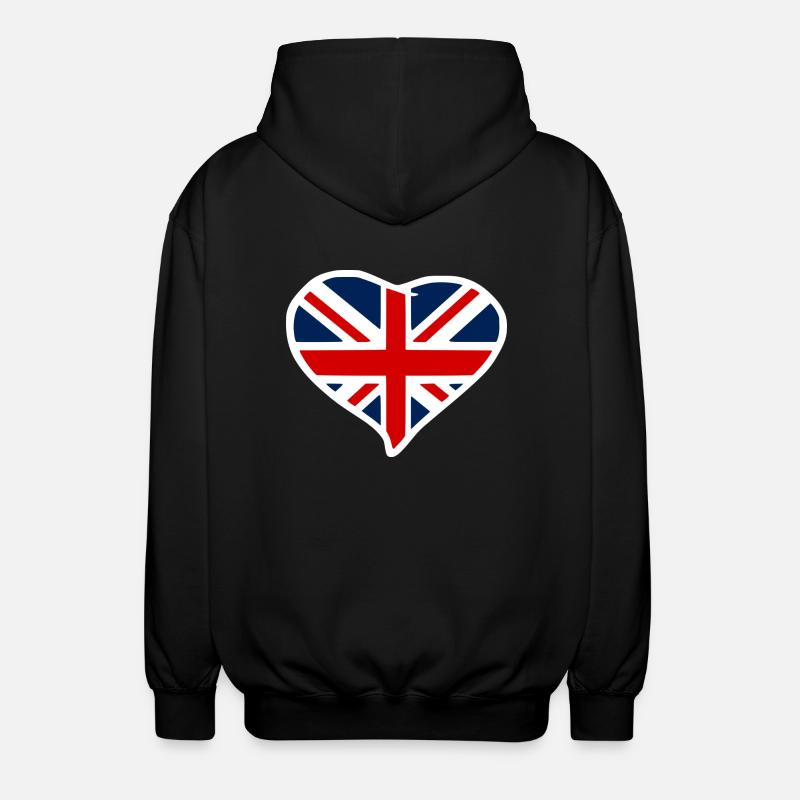 Union Jack - Veste à capuche unisexe - noir