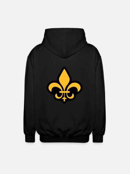 Lilie - Unisex Kapuzenjacke - Schwarz